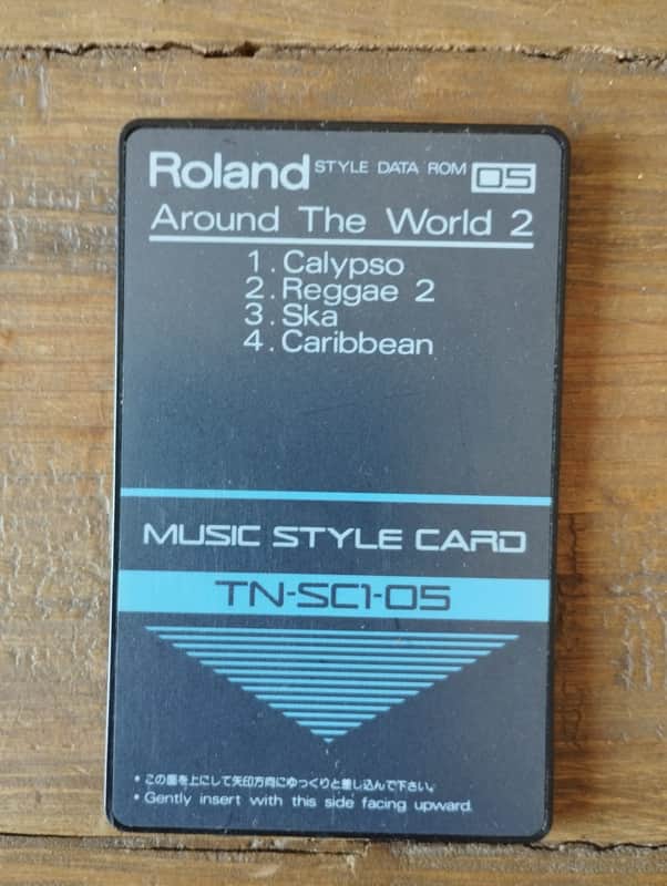 Roland TN-SC1-05 Around the world 2 Music Style Card - Black image 1
