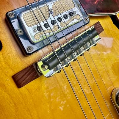 Waterslide Guitars Rubber Bridge For Tuneomatic Equipped Guitars ES 330, Casino, Harmony Archtop Etc image 4