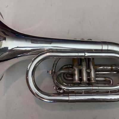 Blessing BM311S Silver-Plated Marching Baritone – Good Condition, Original Case image 2