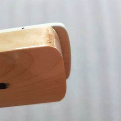 Maple Wood Guitar Telecaster Style Neck with White Block Inlay image 8