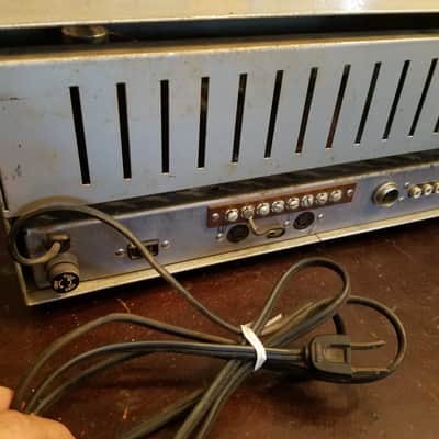 Bogen CHB50 Challenger 6L6 Tube PA Amp Guitar CHB 50 1963 Grey Mottled Steel image 3