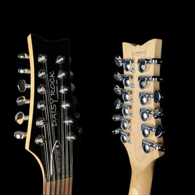 Daisy Rock Retro-H 12 String Electric Guitar in White Pearl W/ Gigbag image 7
