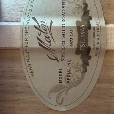 Maton SRS70C 12 String with Tobacco Sunburst image 9