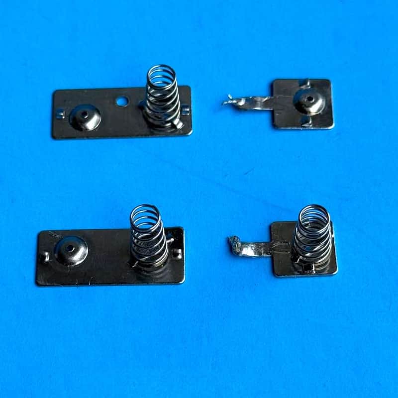BEHRINGER UMX610 U-Control MIDI Keyboard Parts: Battery Holder Contact Springs image 1