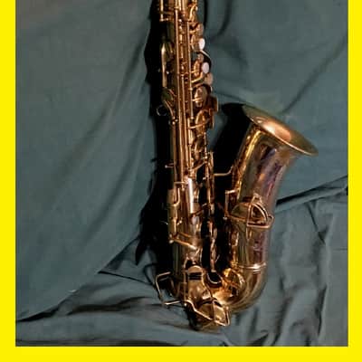" THE CABIN " GOLD PLATE / SILVER HI-LITES STENBERG PORTRAIT C. G. CONN 1925 CHU BERRY ALTO SAXOPHONE REPAD READY FREE SHIP image 1