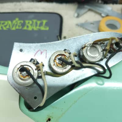 1964 Fender Jazz Bass Vintage Original Parts Refinished w/ OHSC image 4