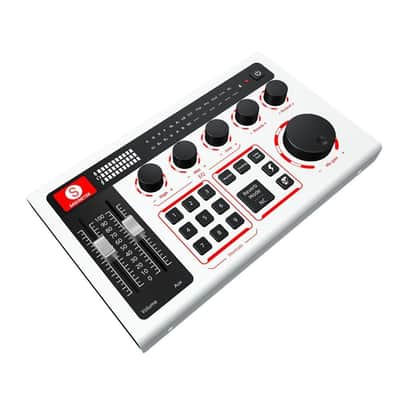 SABINETEK SabineCast Audio Mixer Sound Board with Wired Microphone P100GY-PM01BK image 2