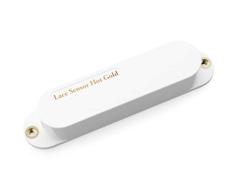 LACE Sensor Hot Gold (Hot Bridge 13.2k) Single Coil Pickup - White imagen 1