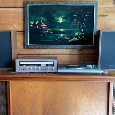 Technics SA-5150 1975, SL B210 Turntable, w/ Panasonic SB-207 speakers! Beautiful & Works Perfect! image 1