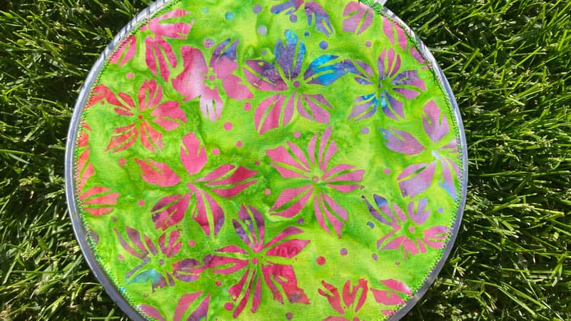 10" single layer cloth drum cover - dampener - partial mute - compare to Drum Tortillas Quesadilla or Big Fat Snare image 1