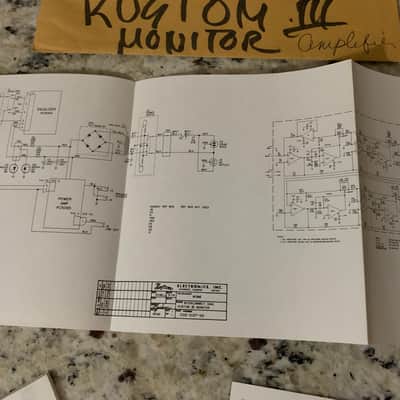 Kustom Monitor Amp Owners Manual & More 70’s image 3