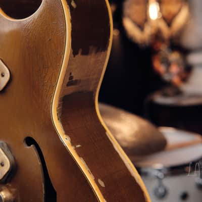 1954 Gibson ES-295 Gold Hollowbody - Original P-90s, Lifton Case, 6 lbs. 7 oz! image 9