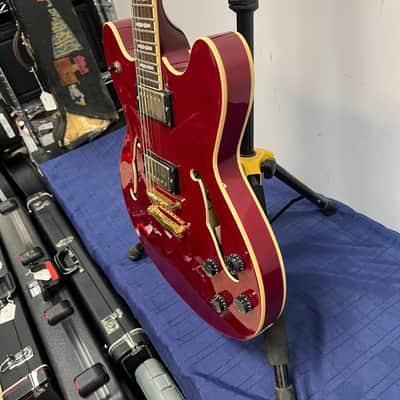 Used Peavey JF-1 Hollowbody Electric Guitar Transparent Red image 12