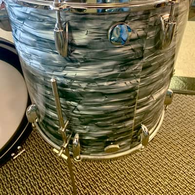 Gretsch Broadkaster “Name Band” Outfit 13/16/22 1950’s - Blue Pearl image 7