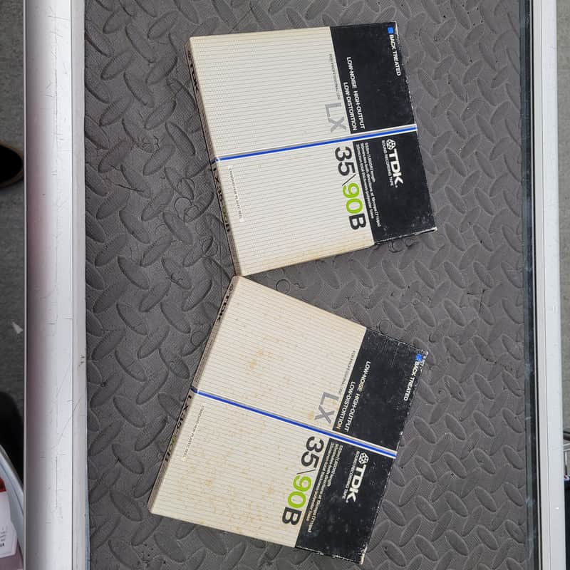 TDK LX 35/90B 1/4" 7" Sound Recording Tape set of 2 image 1