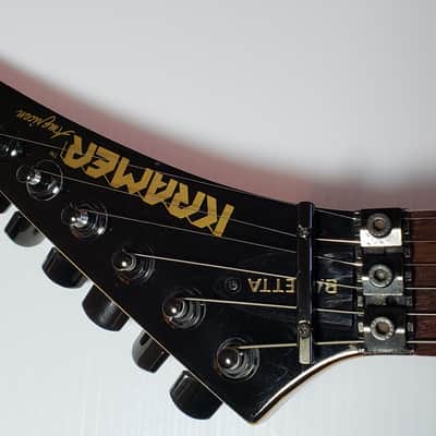 Kramer Baretta with Custom Paint and EMG 1986 Blue Snake image 11