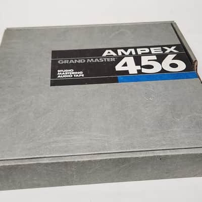 Ampex 456 Grand Master Metal Take Up Reel With Tape & Box 1" x 10.5" Inch Tape image 2