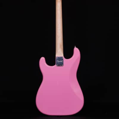 Squier Sonic Stratocaster HT H, Maple FB, Flash Pink image 7