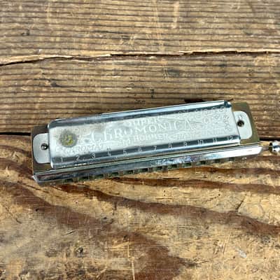 Hohner Super Chromonica Key of D - Chrome w/ Case image 5