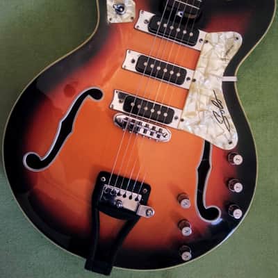 SOLO Gemini 60s Italian hollow body Crafted by Bartolini Cingolani image 6
