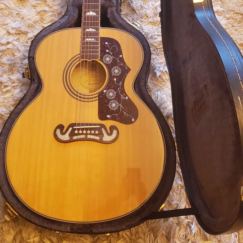 2008 – 2012 Epiphone EJ200 Artist Series Super Jumbo Natural