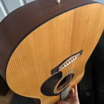 Yamaha F-36P Dreadnought Acoustic Guitar 1990s - Natural image 9