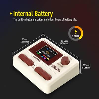 SONICAKE Pocket Master-Portable Multi Effects Pedal, 100+ Built-in Guitar/Bass/Acoustic Effects - White (Price includes the import duty to US buyer) image 6