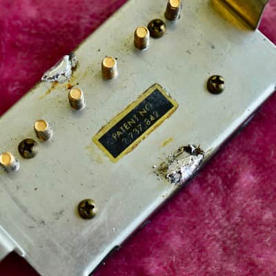 Vintage 1960 Gibson Double Black Patent Number PAF 8.04k Pickup Les Paul Standard Burst Humbucker image 7