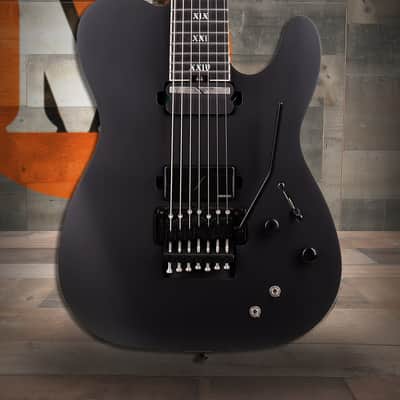 Schecter PT-7 FR-S SLS Elite Evil Twin - Satin Black (1384) image 1