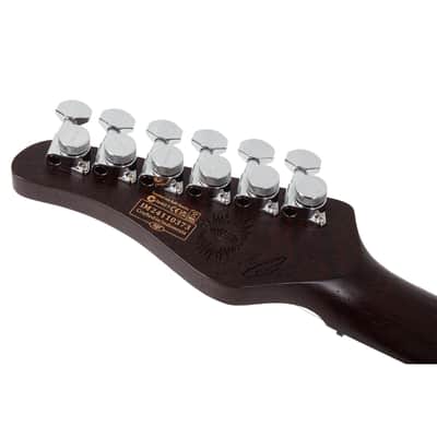 Schecter Nick Johnston 10th Anniversary HSS Atomic Saffron image 10