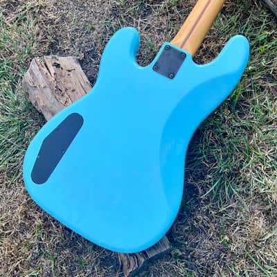 Vintage Chandler Precision Bass Guitar Parts P-Bass Plus 1980’s Project Daphne Blue image 18