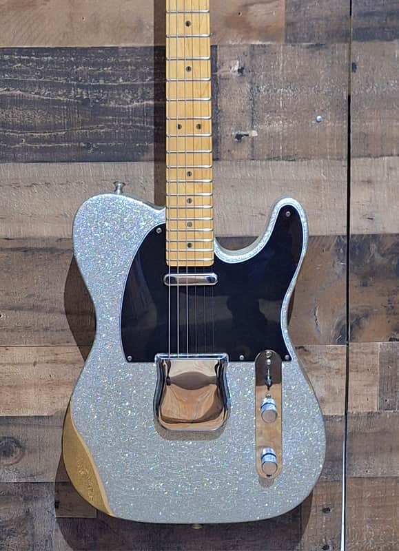 Fender Brad Paisley USA Telecaster W/HSC - Silver Sparkle - image 1