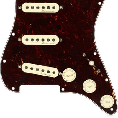 Fender Vintage Noiseless SSS Pre-wired Stratocaster Pickguard - Tortoise Shell image 2