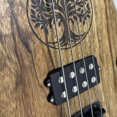 ACs Custom Guitars 4 String Bass 2025 - Natural Tung Oil image 2