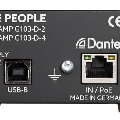 Lake People LP-G103-D HP Amp 2-Ch Two Outputs w/ Volume Control Dante Input USB Power image 2