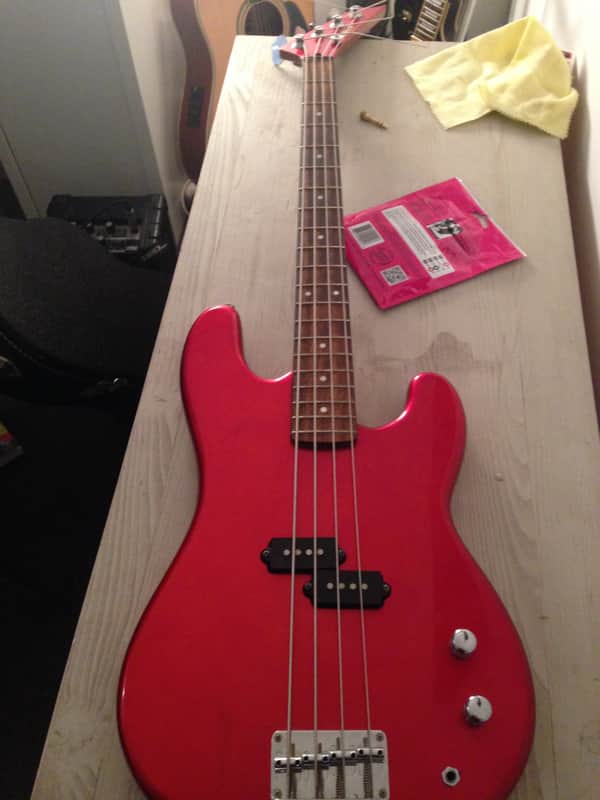 Phantom guitars bass Red 1980's rare image 1