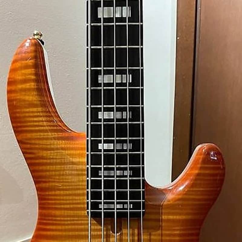 Yamaha BB Nathan East Signature 1 1995 Circa Gloss Amber Bust image 1