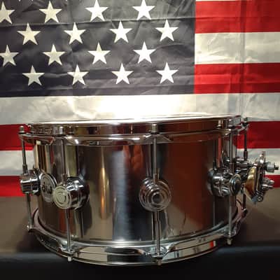 DW Collectors Series 6 1/2X14 stainless steel snare drum USA Collectors Series image 5