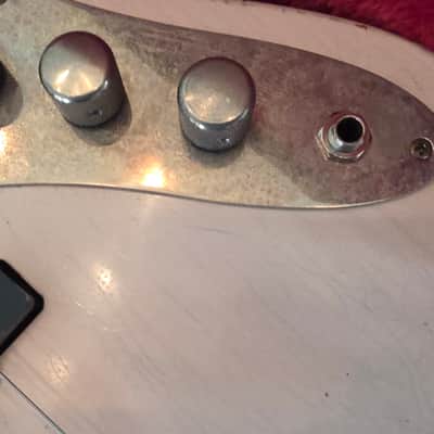 2026 MJT Jazz Bass - Aged White - Nitro Finish - block inlay, 70s style rosewood block inlay pearl bound neckk -Lollar Pickups image 11