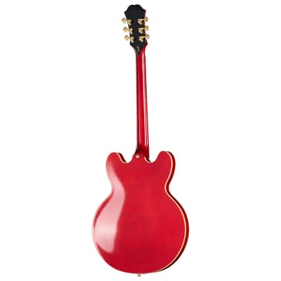 Epiphone Masterbilt Gem Archer Sheraton Electric Guitar, Cherry Red image 4