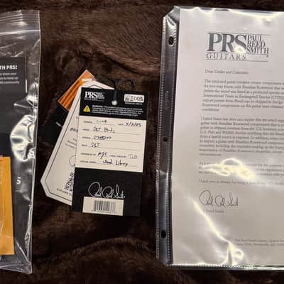 PRS Wood Library Willcutt Exclusive DGT Korina Neck Charcoal 10 Top (277) image 8