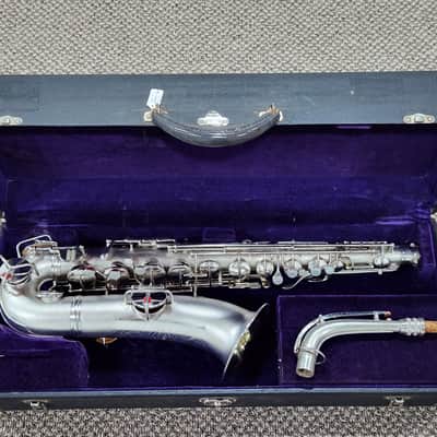 Mint condition C.G. Conn New Wonder II C-Melody Saxophone 1926 - Satin Silver Plate image 1