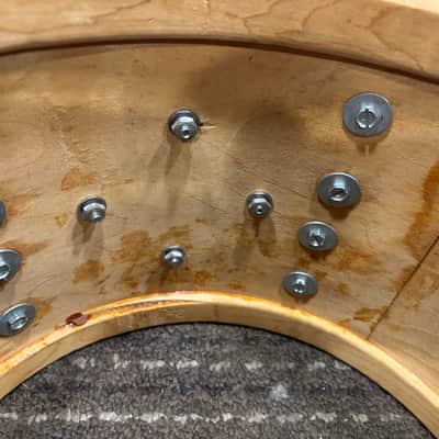 Vintage 1966 Slingerland Tom Drum 8 x 12 Blue Sparkle image 14