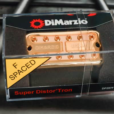 DiMarzio DP297FGCR Super Distor'Tron - Gold Cover / F-Spaced