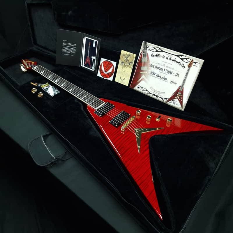 Dean Dave Mustaine Signature VMNT Limited Edition Trans Red 2014 Made in Korea Seymour Duncan LiveWire Megadeth + Case image 1