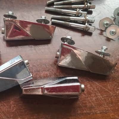 Hoshino Vintage TRAK Drums 2 Tom Lugs Tama Japan RARE PARTS 80s image 7