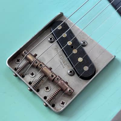 2022 Shabat Lion GB Aged Boutique Electric Guitar - Roasted Flame Maple Neck image 3