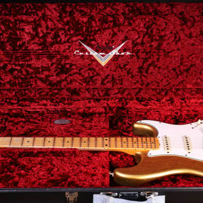 Fender Custom Shop Postmodern Stratocaster Journeyman Relic, Aged Aztec Gold image 21