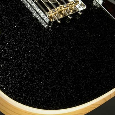 2023 - Suhr Eddie's Guitars Exclusive Custom Classic T Roasted - Black Sparkle image 17