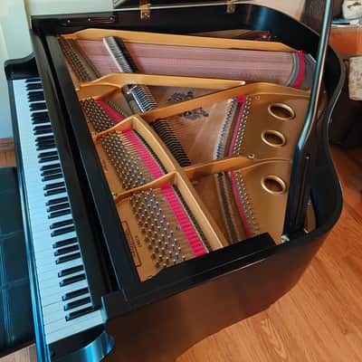 Wurlitzer C153 mid 1980's - Ebony With Pedals and Bench image 9